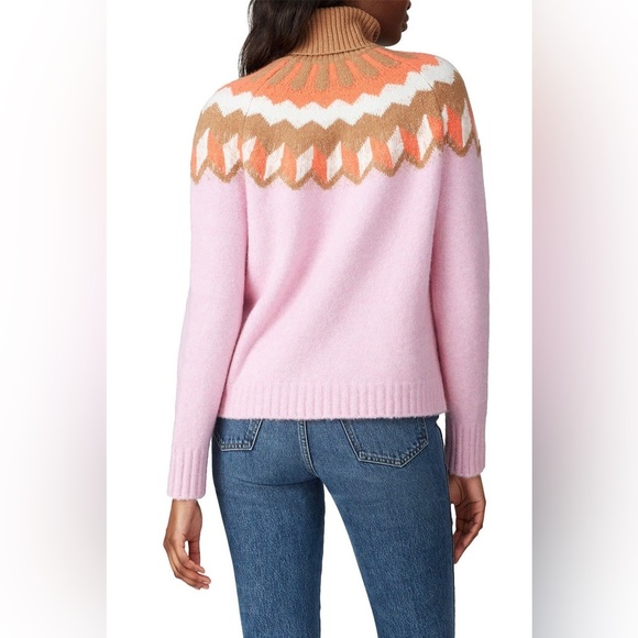 J. Crew Supersoft Fair Isle Turtleneck size Medium - Picture 2 of 12